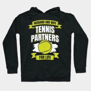 Husband And Wife Tennis Partners For Life Hoodie